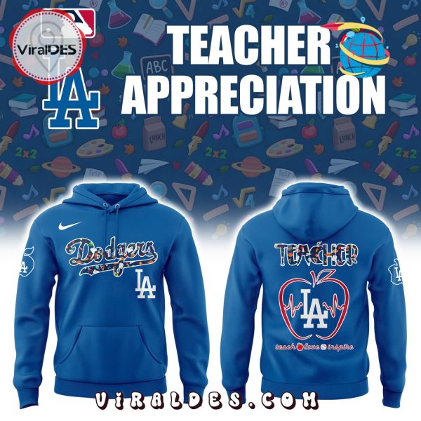 Los Angeles Dodgers 2025 Teacher Night Hoodie, Long Pants
