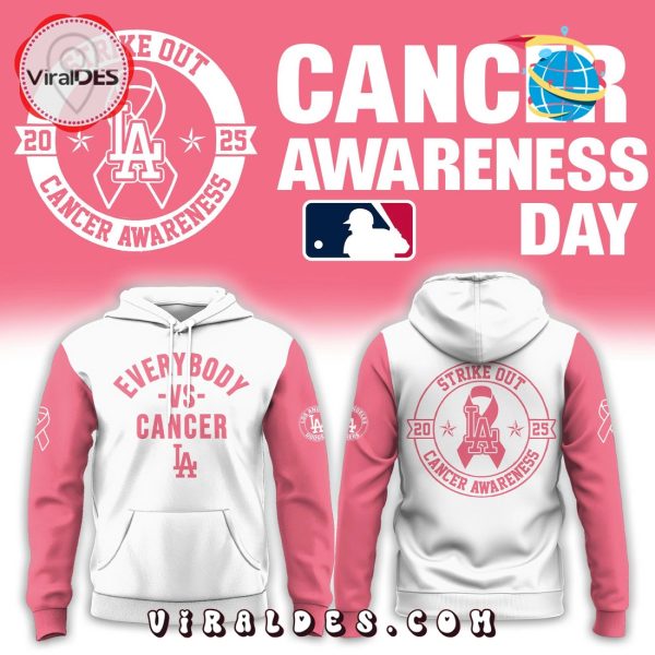 Los Angeles Dodgers Cancer Awareness Day Hoodie, Long Pants