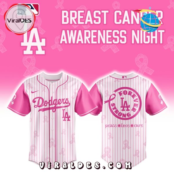 Los Angeles Dodgers Cancer Awareness Night Baseball Jersey