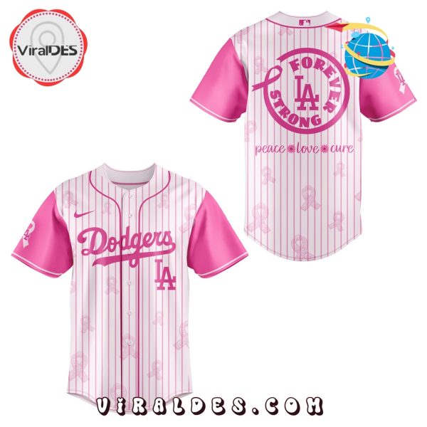 Los Angeles Dodgers Cancer Awareness Night Baseball Jersey