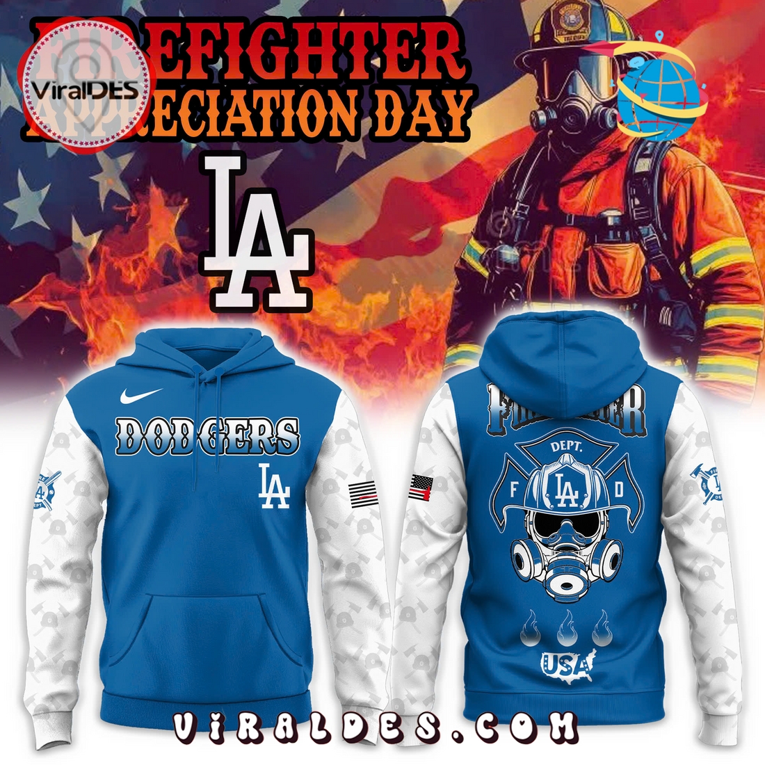Los Angeles Dodgers Firefighter Appreciation Day Hoodie, Long Pants Los Angeles Dodgers Firefighter Appreciation Day Hoodie, Long Pants