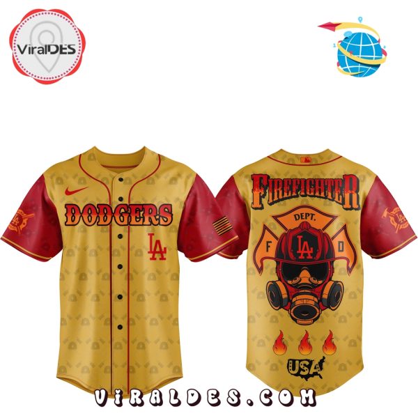 Los Angeles Dodgers MLB Firefighter Appreciation Baseball Jersey