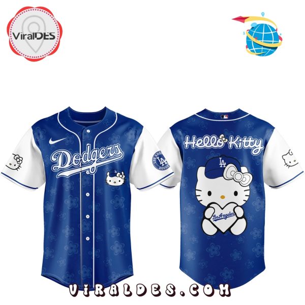 Los Angeles Dodgers MLB Hello Kitty Baseball Jersey