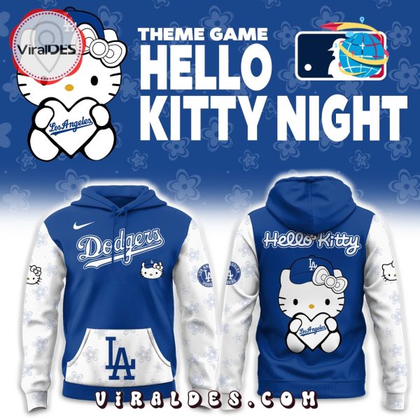 Los Angeles Dodgers MLB Hello Kitty Hoodie, Long Pants - Viral