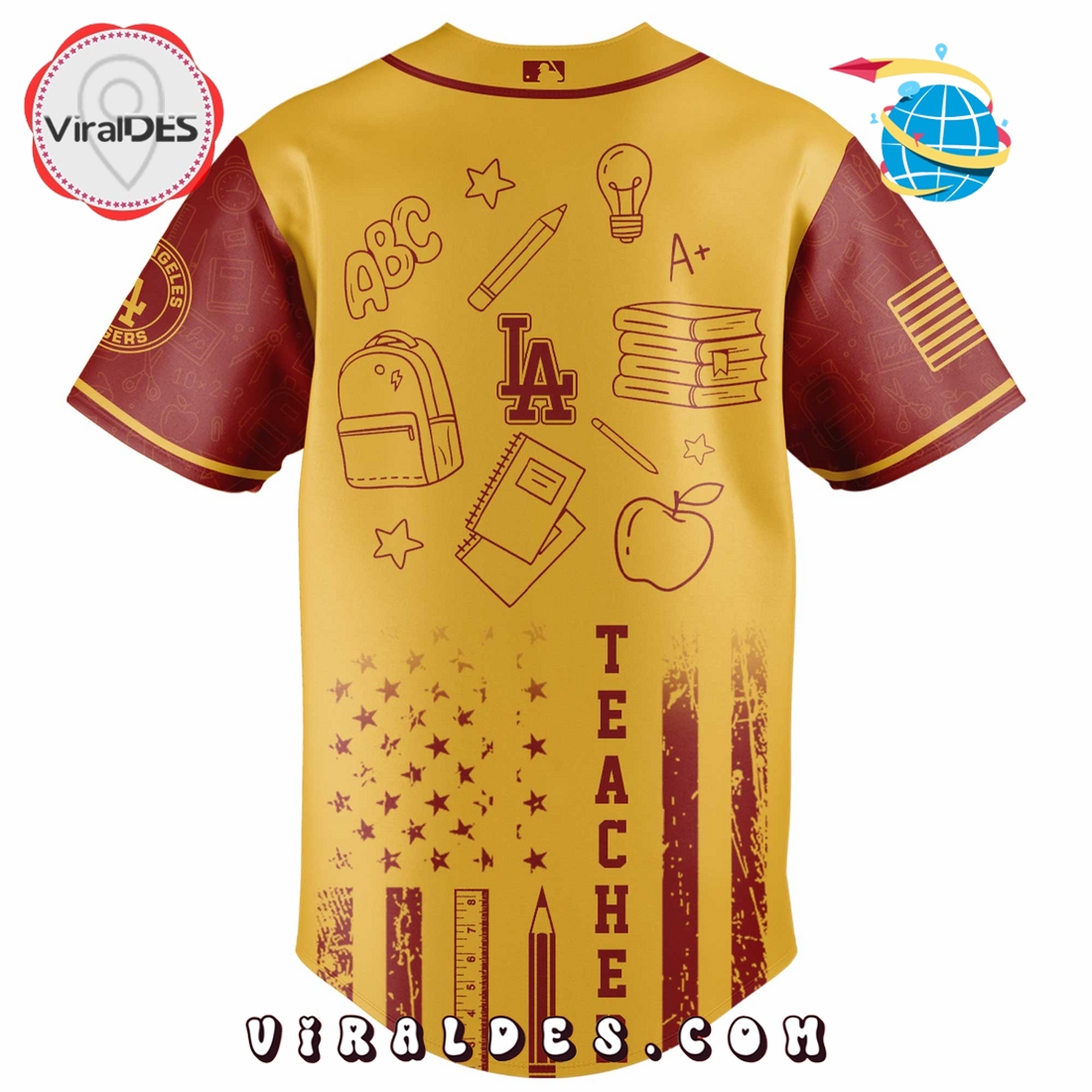 Los Angeles Dodgers MLB x Teacher Appreciation Day Jersey Los Angeles Dodgers MLB x Teacher Appreciation Day Jersey