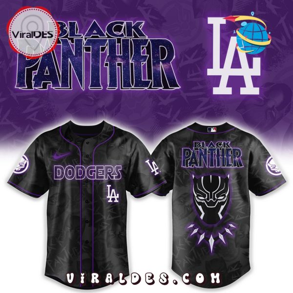Los Angeles Dodgers x Black Panther Avengers Baseball Jersey