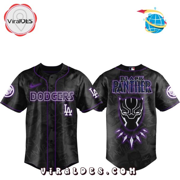 Los Angeles Dodgers x Black Panther Avengers Baseball Jersey