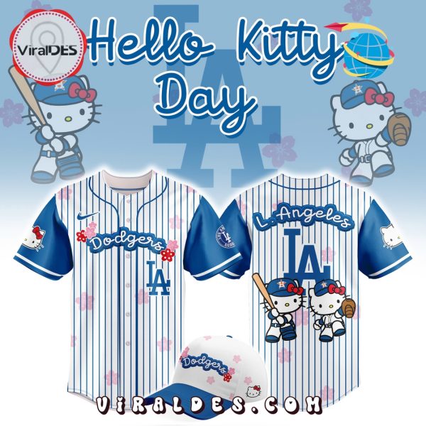 Los Angeles Dodgers x Hello Kitty Navy Baseball Jersey
