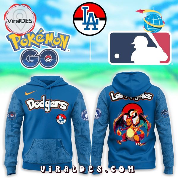 Los Angeles Dodgers x Pokemon Go Charizard Hoodie, Long Pants