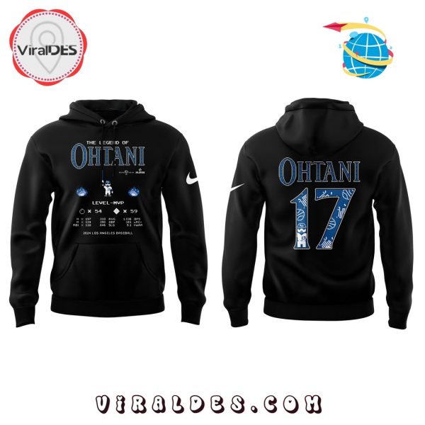 Men’s Los Angeles Dodgers x Ohtani Black Hoodie