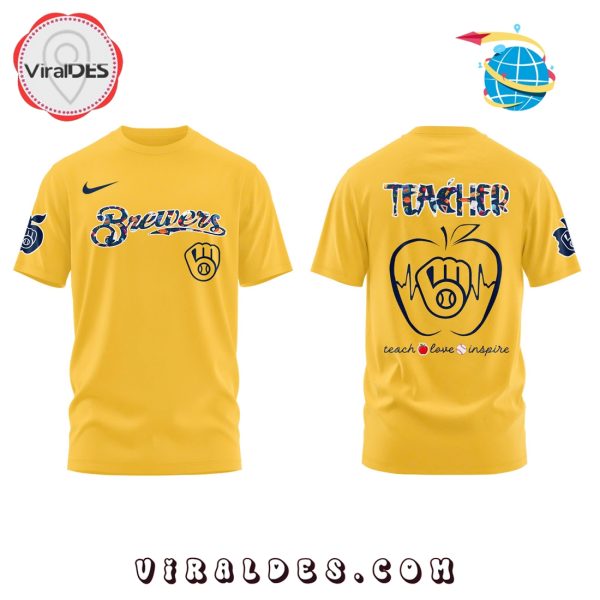 Milwaukee Brewers 2025 Teacher Night Hoodie – Gold