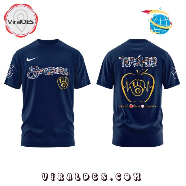 Milwaukee Brewers 2025 Teacher Night Hoodie – Navy