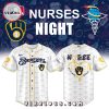 Milwaukee Brewers Cancer Awareness Night Baseball Jersey