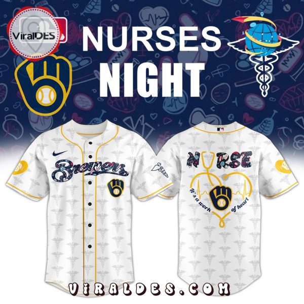 Milwaukee Brewers Nurses Night Baseball Jersey Limited Edition