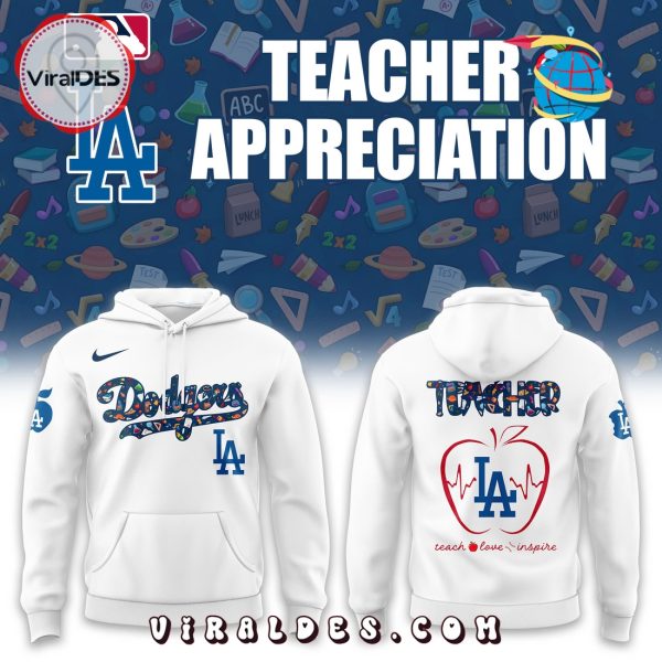 MLB Los Angeles Dodgers Teacher Night Hoodie, Long Pants