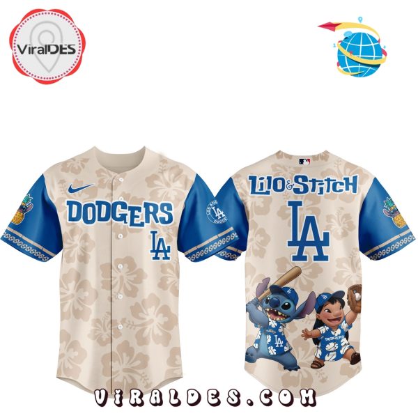 MLB Los Angeles Dodgers x Lilo & Stitch Baseball Jersey
