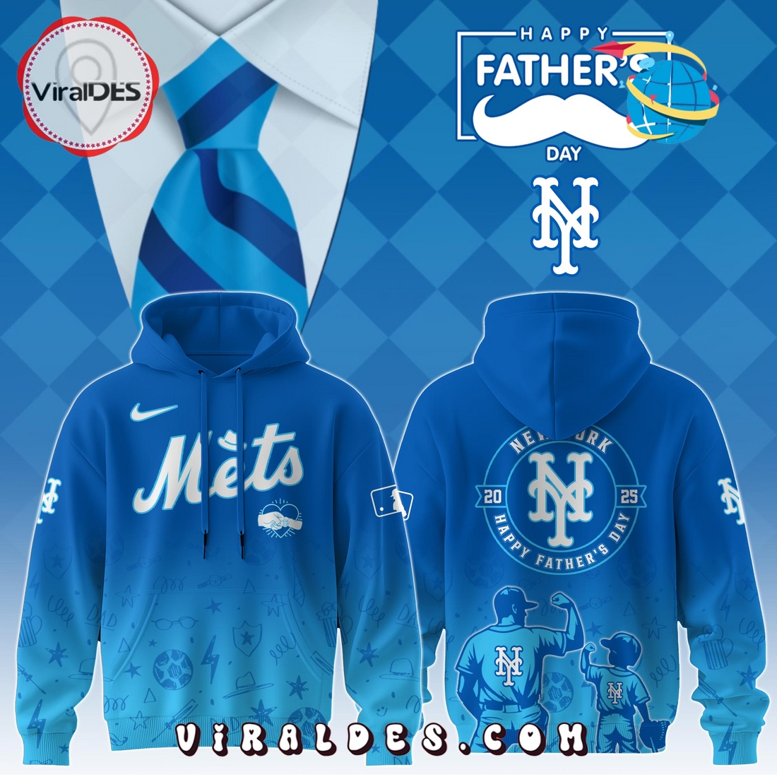 New York Mets 2025 Father’s Day Hoodie, Long Pants New York Mets 2025 Father’s Day Hoodie, Long Pants