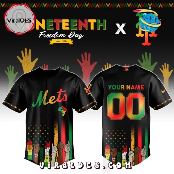 New York Mets Custom MLB Juneteenth Baseball Jersey