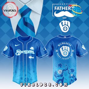 Milwaukee Brewers 2025 Father’s Day Baseball Jersey
