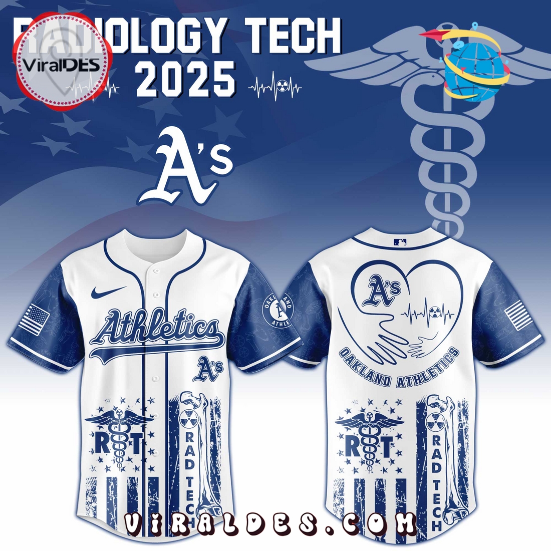 Oakland Athletics MLB x Radiology Tech Night 2025 Jersey