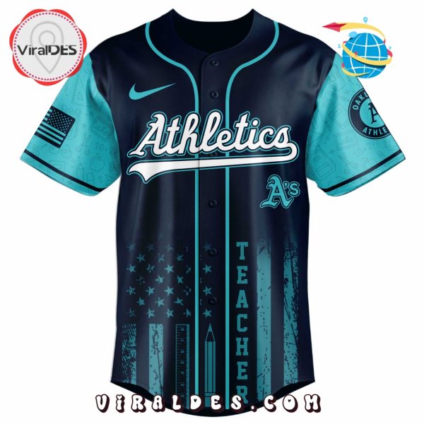 Oakland Athletics MLB x Teacher Appreciation Day Baseball Jersey