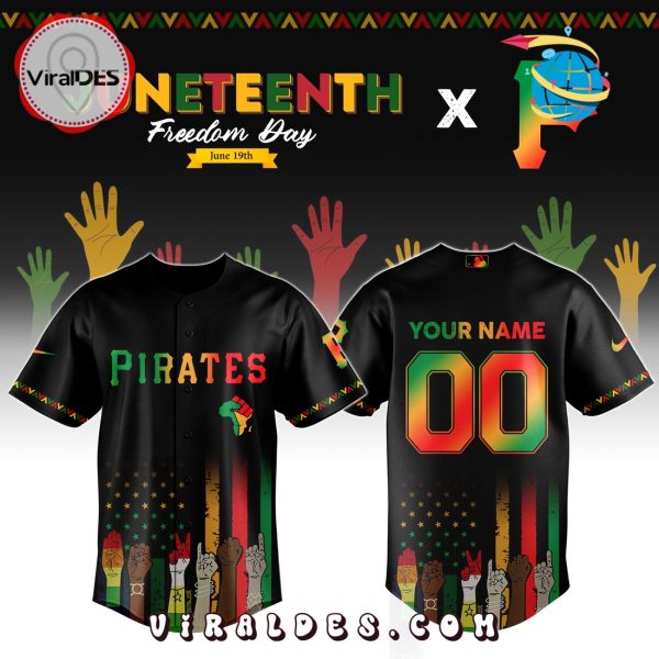 Pittsburgh Pirates Custom MLB Juneteenth Baseball Jersey