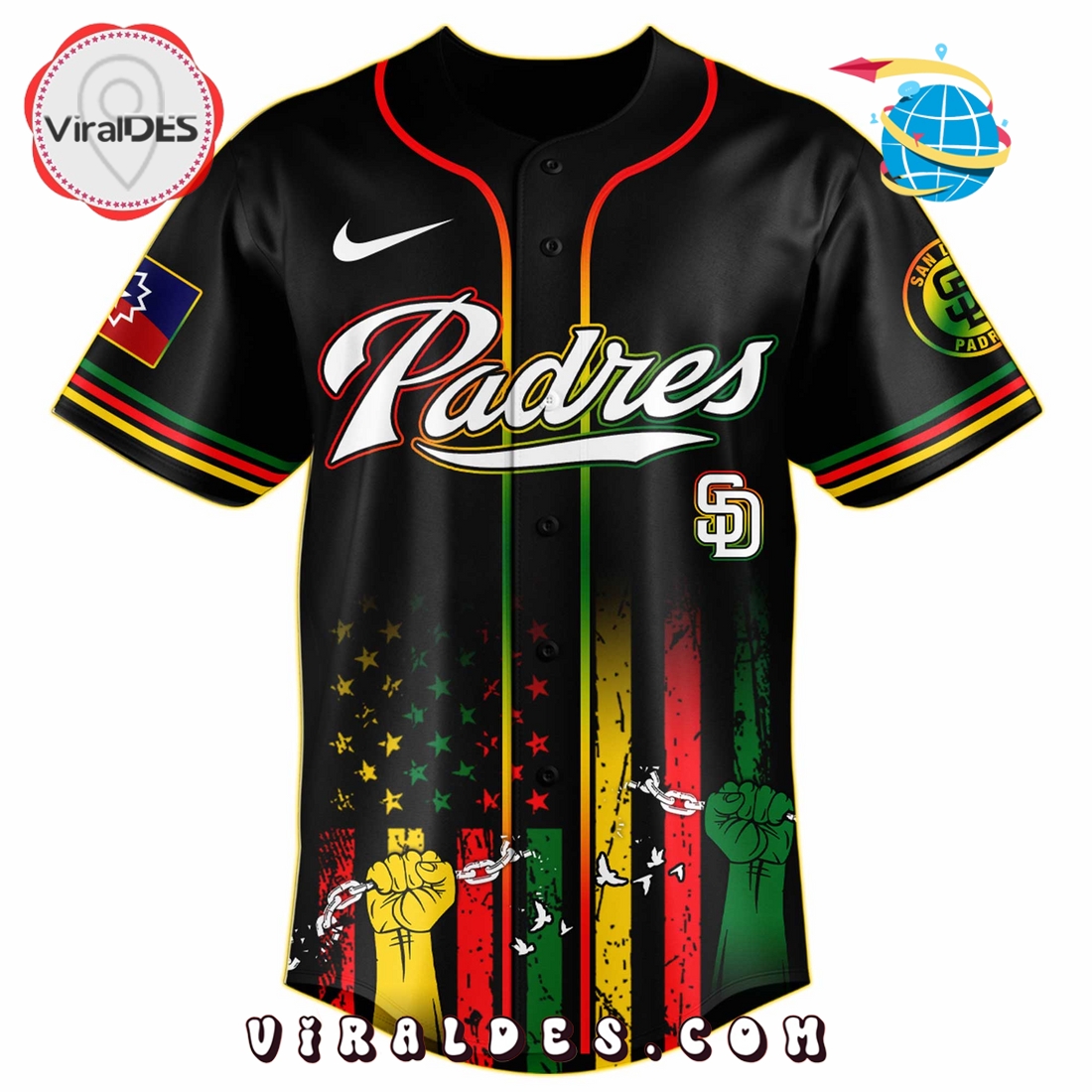 San Diego Padres x 2025 Juneteenth Day Jersey San Diego Padres x 2025 Juneteenth Day Jersey