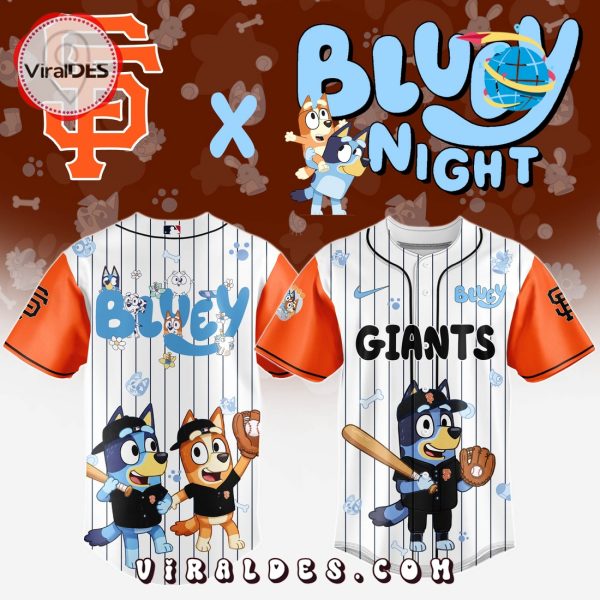 San Francisco Giant MLB Bluey And Bingo 2025 Baseball Jersey