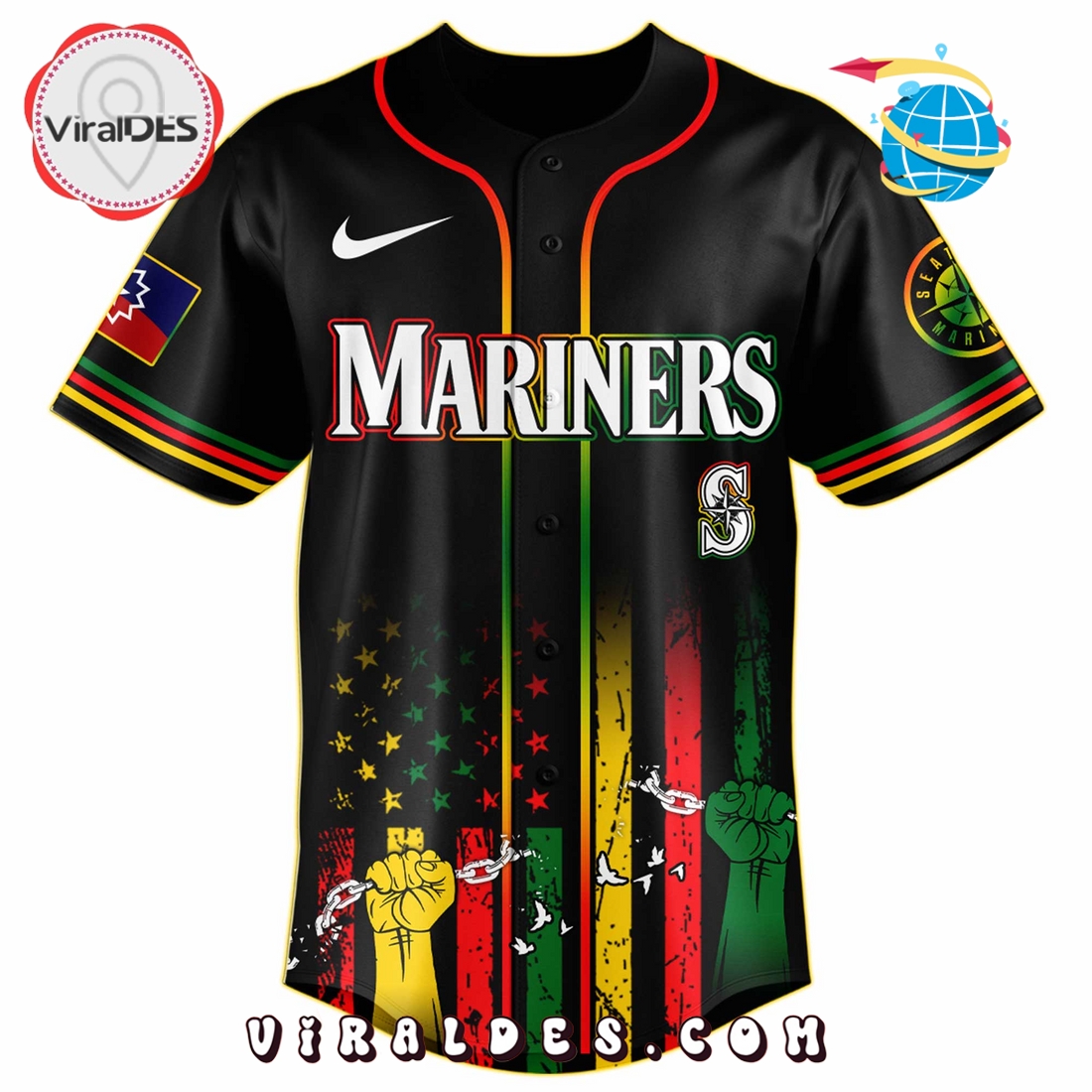 Seattle Mariners x 2025 Juneteenth Day Jersey Seattle Mariners x 2025 Juneteenth Day Jersey