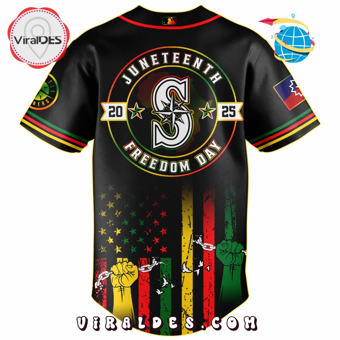 Seattle Mariners x 2025 Juneteenth Day Jersey Seattle Mariners x 2025 Juneteenth Day Jersey