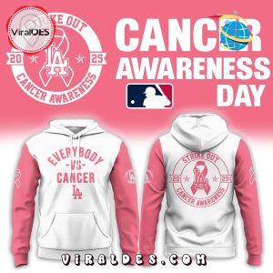 Los Angeles Dodgers Everybody vs Cancer Awareness Day Hoodie Los Angeles Dodgers Everybody vs Cancer Awareness Day Hoodie
