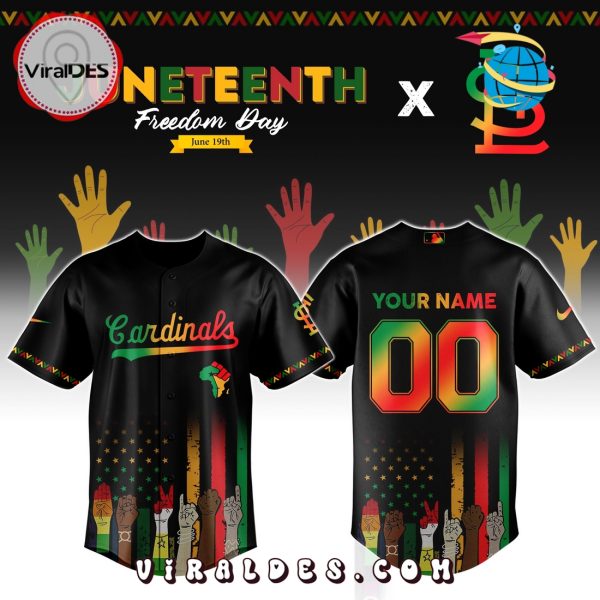 St.Louis Cardinals Custom MLB Juneteenth Baseball Jersey