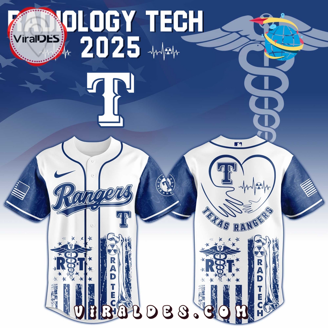 Texas Rangers MLB x Radiology Tech Night 2025 Jersey Texas Rangers MLB x Radiology Tech Night 2025 Jersey