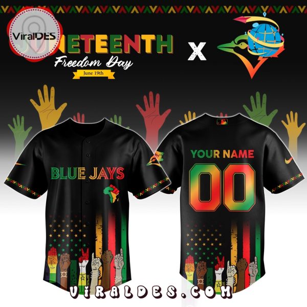 Toronto Blue Jays Custom MLB Juneteenth Baseball Jersey