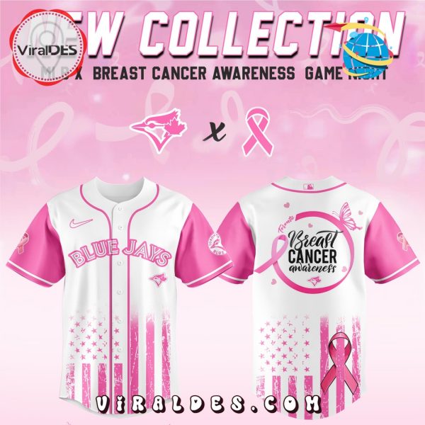 Toronto Blue Jays x Breast Cancer Awareness Game Night Baseball Jersey