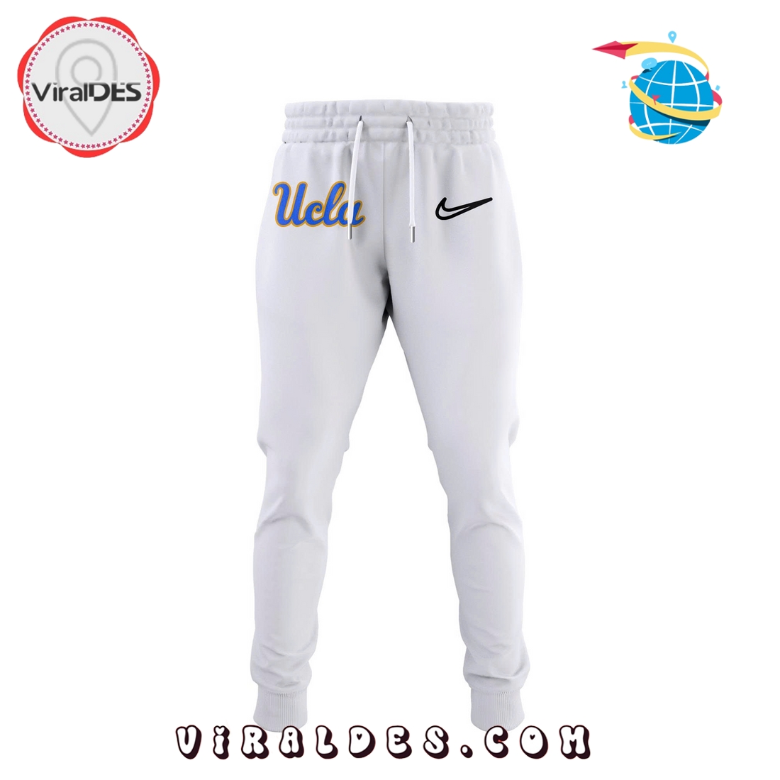 UCLA 2025 NCAA College World Series White Hoodie, Long Pants UCLA 2025 NCAA College World Series White Hoodie, Long Pants