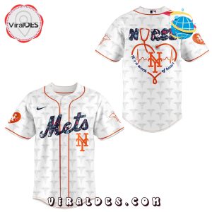 New York Mets Nurses Night White Baseball Jersey