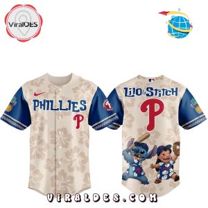 Philadelphia Phillies x Lilo & Stitch 2025 Baseball Jersey