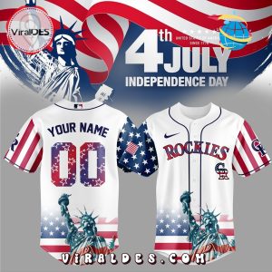 Colorado Rockies Custom Independence Day Baseball Jersey