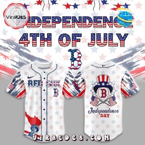 Boston Red Sox x 4th Of July Independence Baseball Jersey