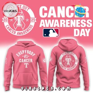 Texas Rangers Everybody vs Cancer 2025 Hoodie