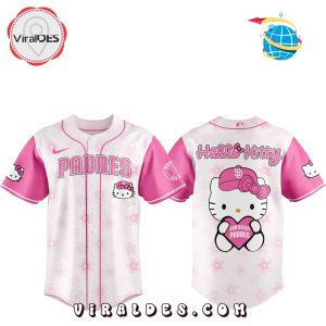 San Diego Padres x Hello Kitty Pink Baseball Jersey 2025