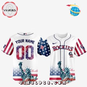 Colorado Rockies Custom Independence Day Baseball Jersey