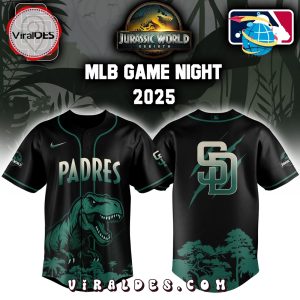 San Diego Padres x Jurassic World 2025 Baseball Jersey