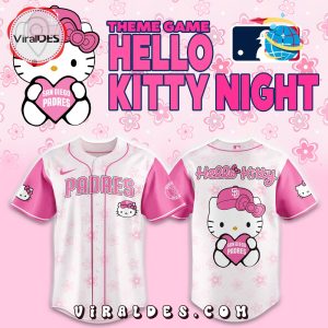 San Diego Padres x Hello Kitty Pink Baseball Jersey 2025