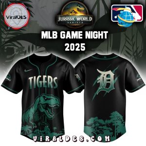 Detroit Tigers x Jurassic World 2025 Baseball Jersey