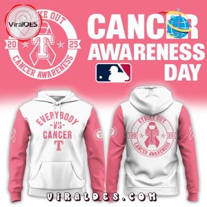 Texas Rangers Everybody vs Cancer Awareness Day Hoodie, Long Pants