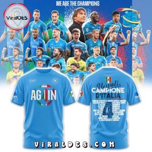 SSC Napoli Campioni d’Italia 2024 2025 Blue Hoodie