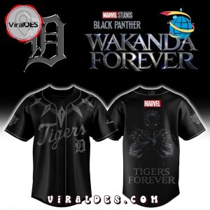 Detroit Tigers x Black Panther 2025 Baseball Jersey