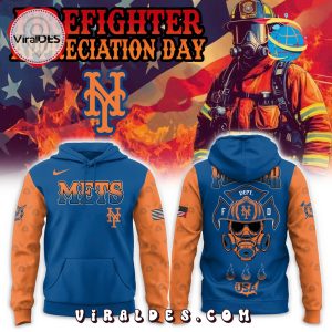 New York Mets Firefighter Appreciation Day Hoodie, Long Pants